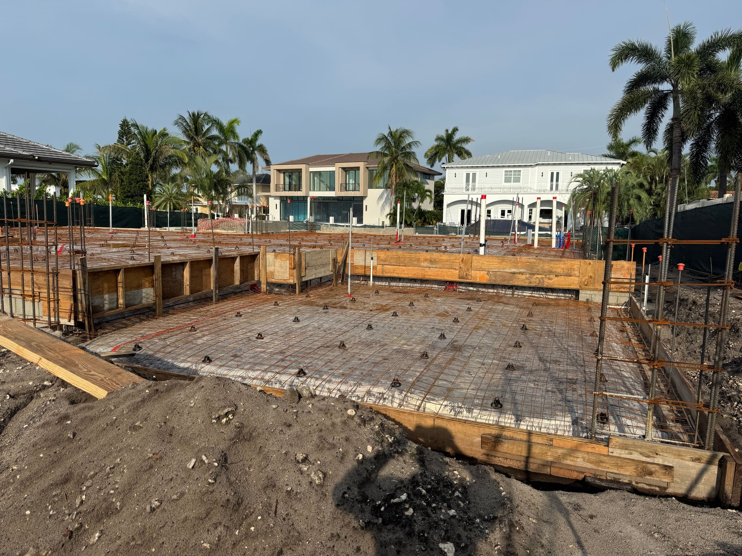 Commercial-scale foundation and site work in South Florida